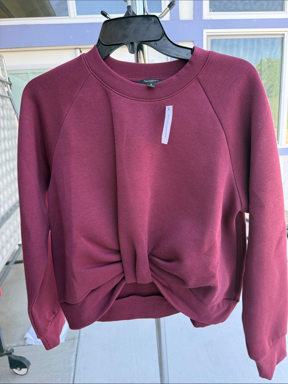 Banana Republic Burgundy Crewneck Sweatshirt